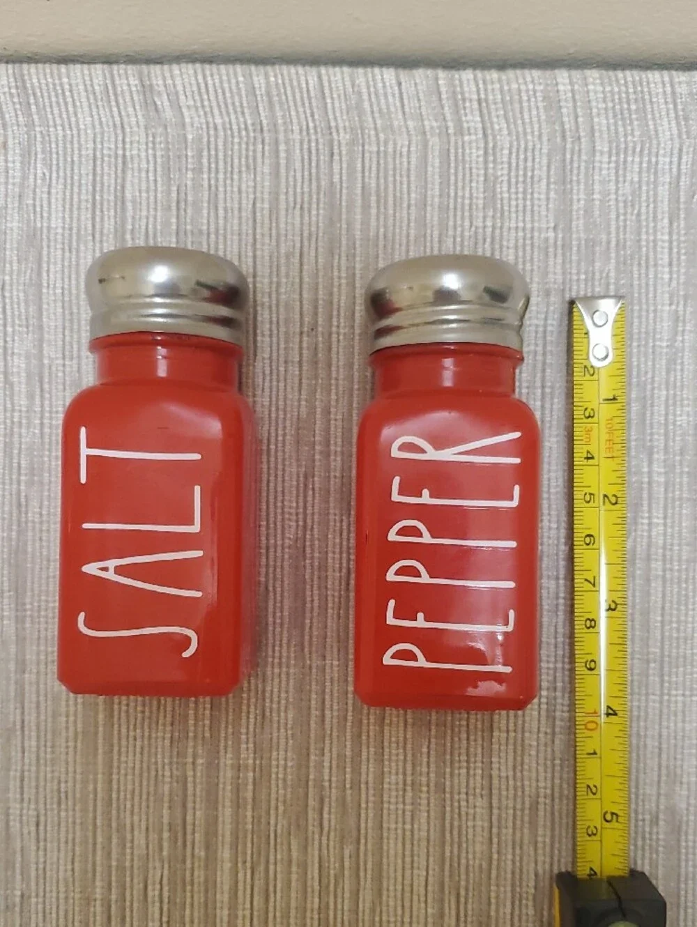 Red Ceramic Salt and Pepper Shaker Set